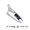 Silver Car Auto Shark Fin Antenna Style Warning Tail Lamp