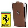 Ferrari APPLE IPhone 5 Flip tok - FEFFFLP5KA - ll, br, mgneses zrds - BARNA - GYRI