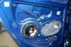 VW Volkswagen Golf 5.Fli audio componens hangszrkszlet hts fa bels ajtpanelbe. Fusion 4 csatorns autohifi erst szerels. Multimdia gyri specifikus fejegysg.