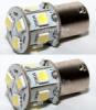  Auts LED izz pr BAY15D, 9 SMD LED-es, fehr, 2 Watt, BA15SIFTH9L505