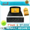 2 Din 7 inch Renault Megane II car dvd player with dvd/cd/mp3/mp4/bluetooth/ipod/radio/tv/6v-cdc/gps/3g! hot selling!
