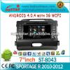 Android 4.0 car multimedia for kia sportage R with gps navigation,radio,bluetooth,PIP,wifi,3G,RDS..Hot selling!