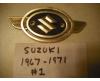 Suzuki Tank Badge no1 frt