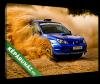 Subaru Impreza rally aut versenyben Fotzs s fnykpszet 40x25 cm Vszon