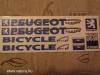 Peugeot kerékpár matrica szett