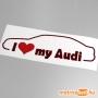 I love my Audi 80 matrica