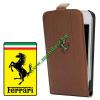 Ferrari APPLE IPhone 5 Flip tok - FEFFFLP5KA - ll, br, mgneses zrds - BARNA - GYRI