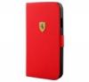 Ferrari, iPhone 5/5S oldalra nyl flip br tok, Piros