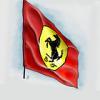 Ferrari Flag iPhone Case by Simon Kelshaw