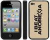 I Beat Anorexia - Apple iphone case 4 / 4s / 5 / 5s Funny Cover novelty Gi