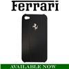 Official Ferrari Leather Hard Case Apple iPhone 4 4S Black