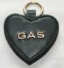 GAS Leena kulcstartó szív alakú olajzöld
