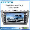 Touch screen car dvd player for mazda 6 built in gps navigation system